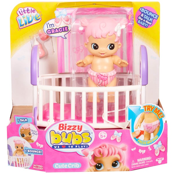 Bébé Gracie - Little Live Bizzy Bubs Cute Crib (Série 1)