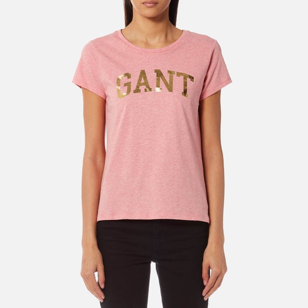 GANT Women's GANT Logo Crew Neck T-Shirt - Brandy Apricot