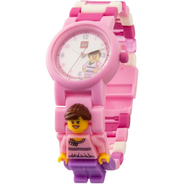 LEGO Classic roze minifiguur Link horloge