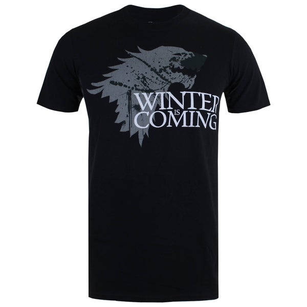Game of Thrones Men's Winter is Coming T-Shirt - Black