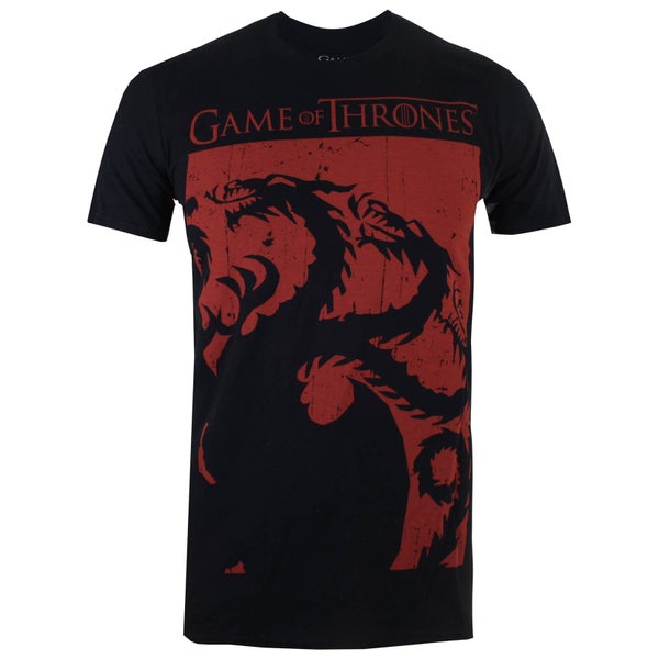 Game of Thrones Men'sTargaryen Sigil T-Shirt - Black