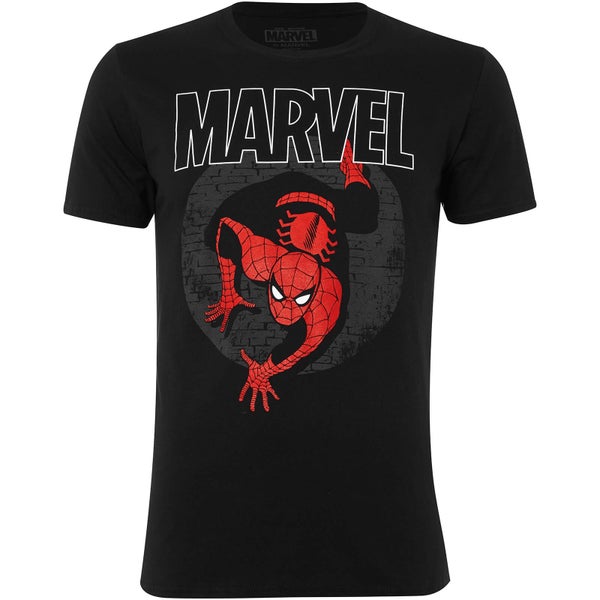 Marvel Men's Spider-Man Spotlight T-Shirt - Black