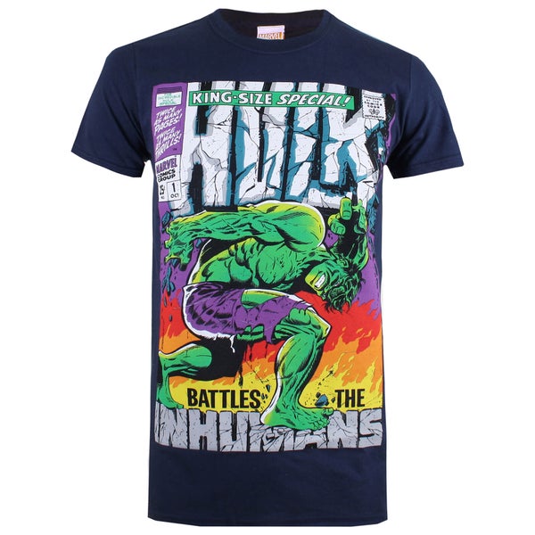 T-Shirt Homme Hulk King Size Marvel - Bleu Marine