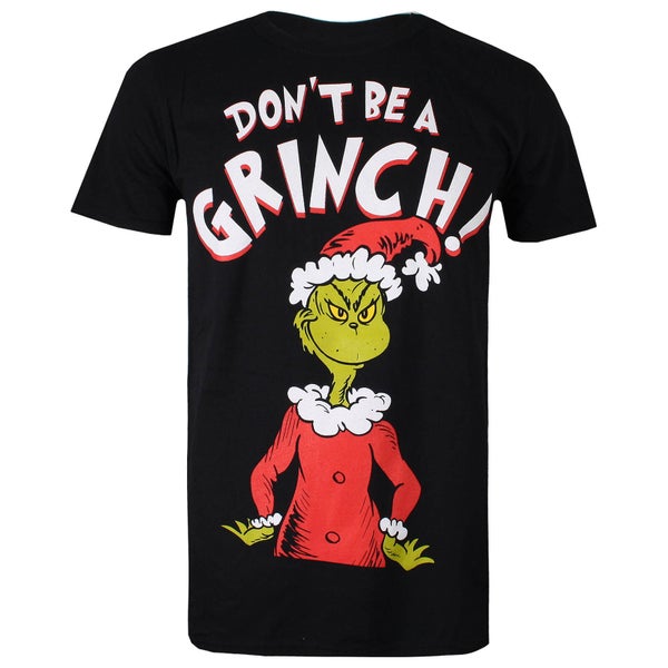 The Grinch Men's Don't Be A Grinch T-Shirt - Black