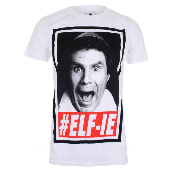 T-Shirt de Noël Homme #ELF-IE Elfe - Blanc