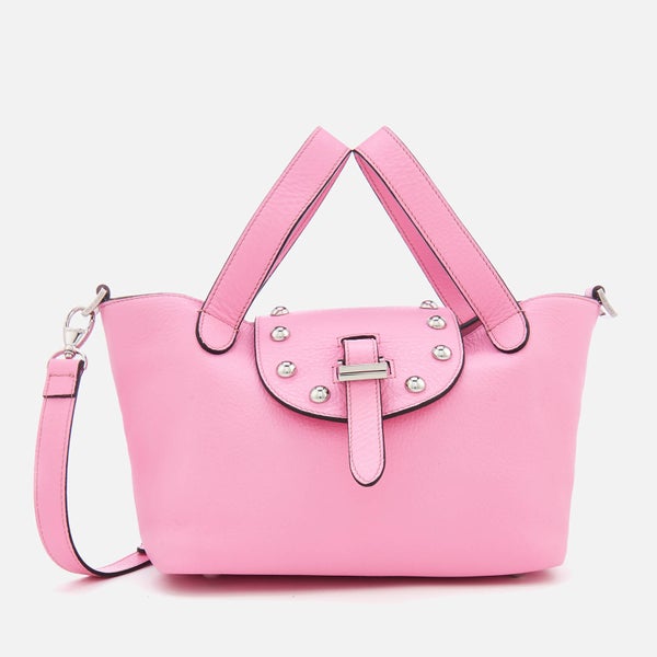 meli melo Women's Thela Mini Tote Bag with Studs - Peony Pink