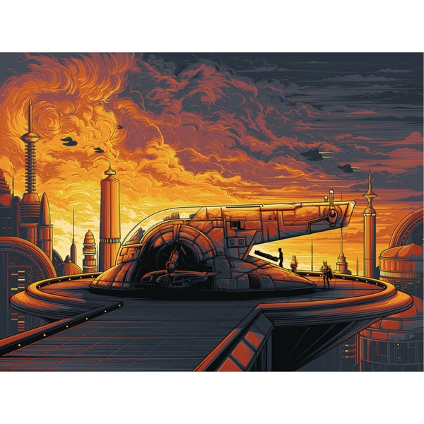 Star Wars The Empire Strikes Back 'Cloud City' Print By Dan Mumford (24"x18") Timed Release - Zavvi UK Exclusive