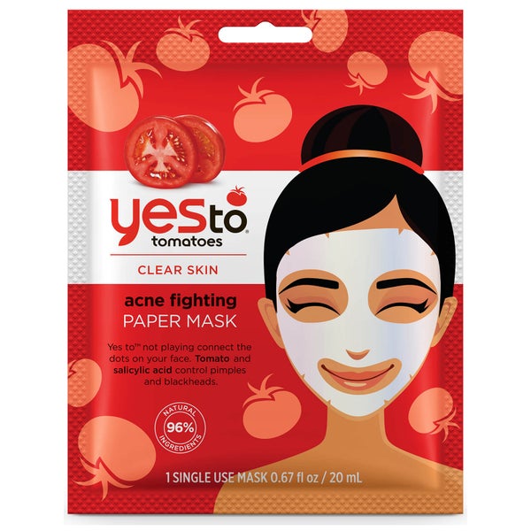 Máscara de Papel de Combate às Imperfeições Tomatoes da yes to 20 ml
