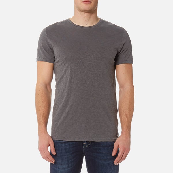 7 For All Mankind Men's Basic T-Shirt - Almost Black