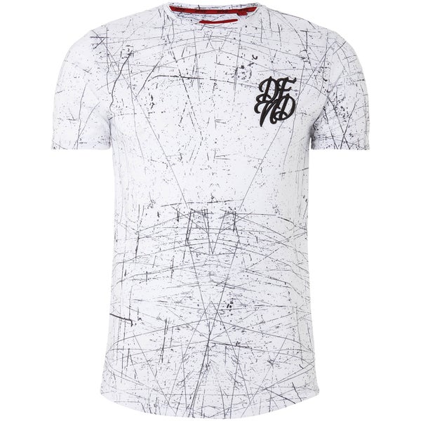 T-Shirt Homme Rayures DFND - Blanc