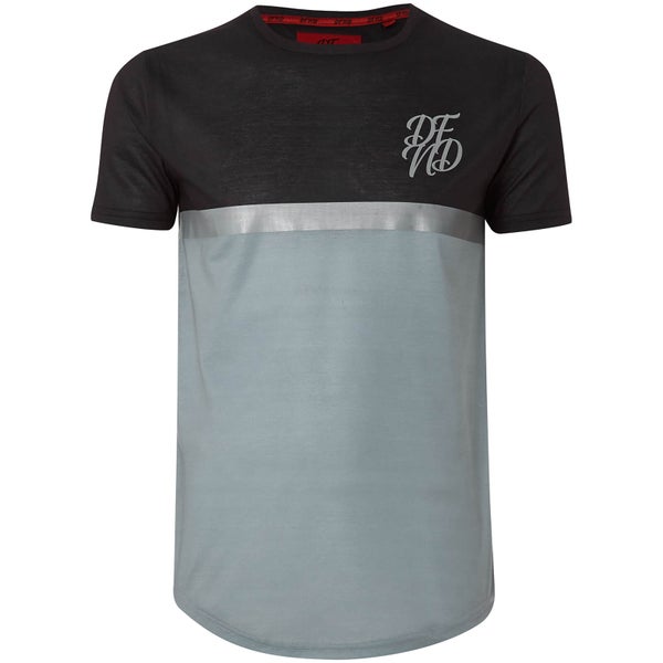 DFND Men's Shaw Panel T-Shirt - Black/Grey