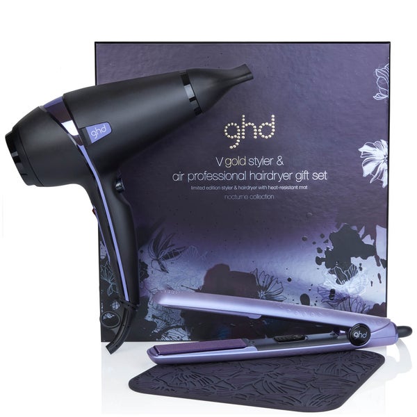 ghd Nocturne Collection Air Professional Hair Dryer and V Gold Styler Gift Set