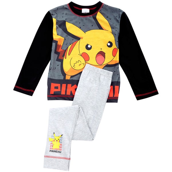 Pokémon Boys' Pikachu Pyjamas - Black