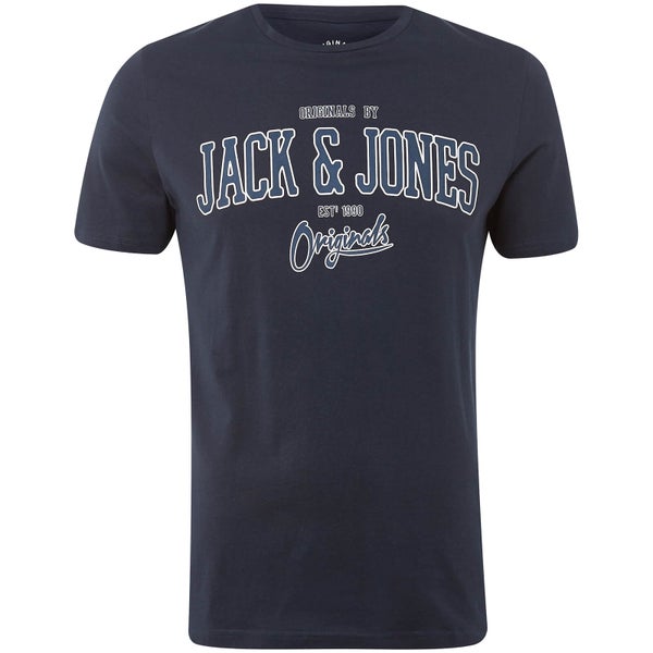 T-Shirt Homme Originals Harry Jack & Jones - Bleu Marine