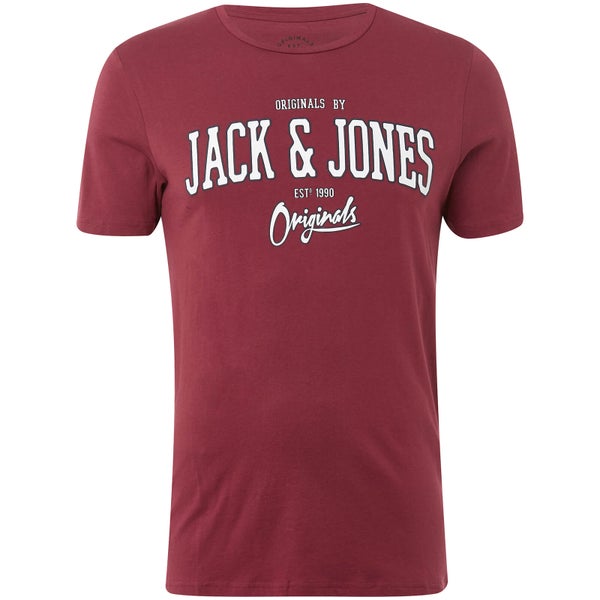 T-Shirt Homme Originals Harry Jack & Jones - Bordeaux