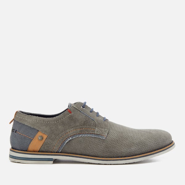 Wrangler Men's Tower Derby Suede Shoes - Grey