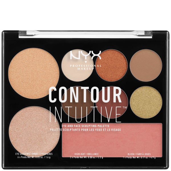 NYX Professional Makeup CONTOUR INTUITIVE™ Eye and Face Sculpting Palette - Warm Zone