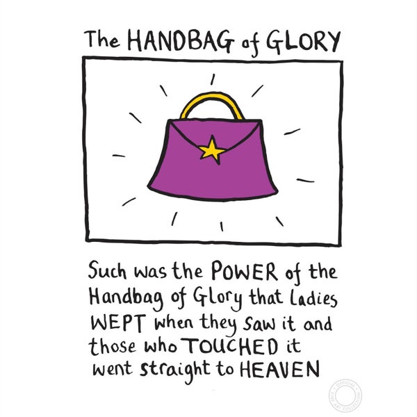 Edward Monkton 'Handbag Of Glory' Limited Edition Art Print