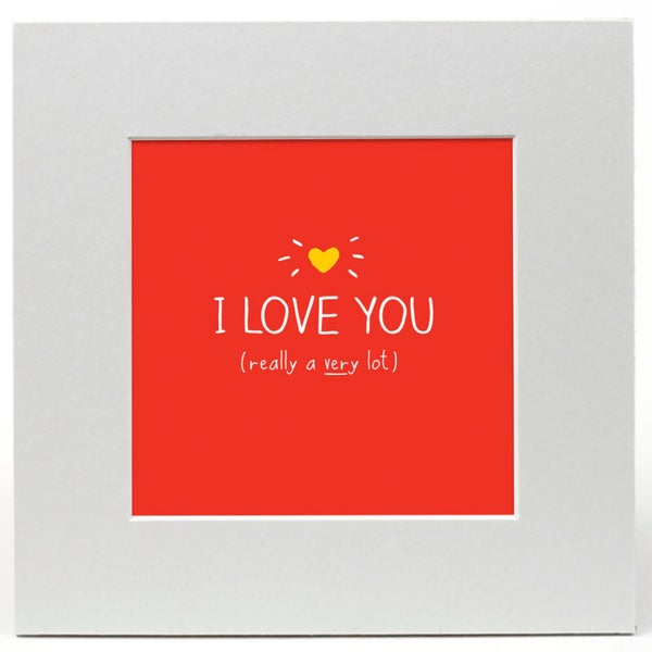 Happy Jackson 'I Love You' Limited Edition Art Print