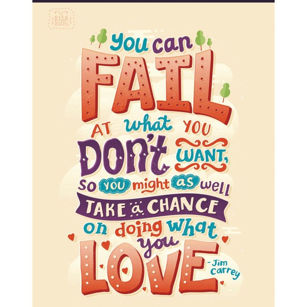 Affiche You Can Fail At What You Don't Want - Jim Carrey