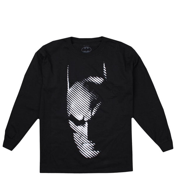 T-Shirt Manches Longues Enfant DC Comics Batman - Noir