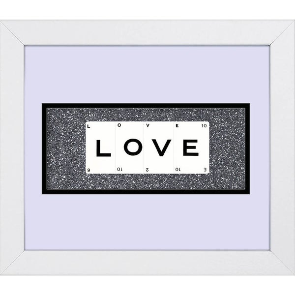 Playing Card Co 'Love' Framed Vintage Style Playing Cards - 30x 25cm