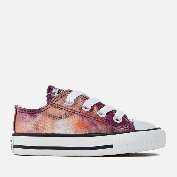 Converse Toddlers' Chuck Taylor All Star Metallic Ox Trainers - Dusk Pink/White/Black