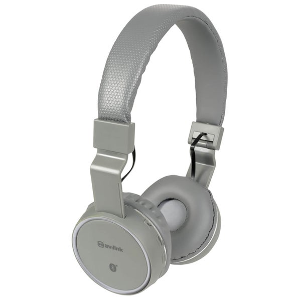 AV: Link Wireless Bluetooth On-Ear Noise Cancelling Headphones (With Built-in FM Radio) - Dark Grey