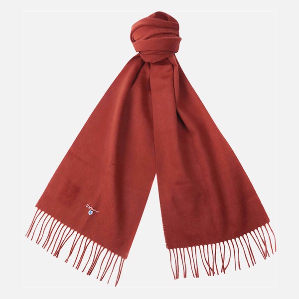 Barbour Plain Lambswool Scarf - Rust