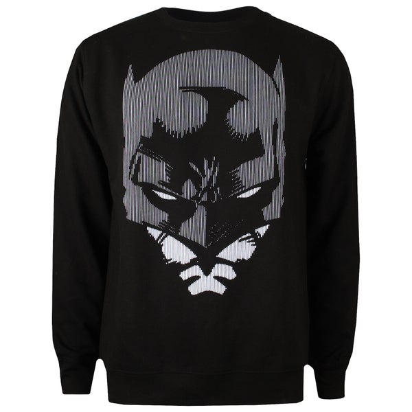 DC Comics Men's Batman Lines Sweatshirt - Black