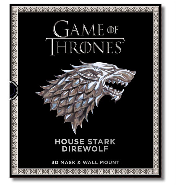 Game of Thrones House Stark Direwolf 3D-masker