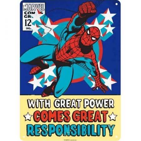 Affiche en Métal Spider-Man - Marvel