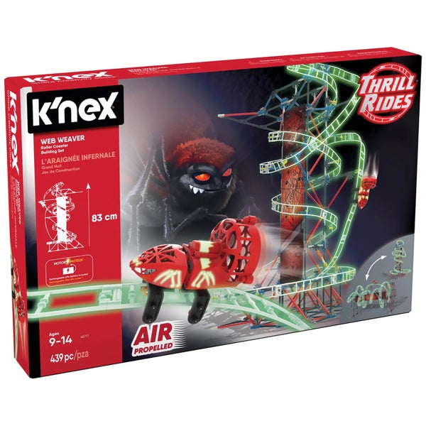 K'NEX Thrill Rides Web Weaver Roller Coaster Building Set (45717)