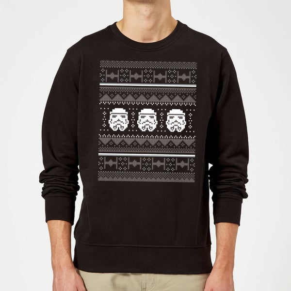 Star Wars Christmas Stormtrooper Knit Weihnachtspullover – Schwarz