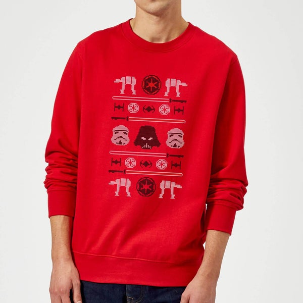 Star Wars Imperial Knit Weihnachtspullover – Rot