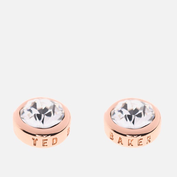 Ted Baker Women's Sinaa Crystal Stud Earrings - Rose Gold/Crystal
