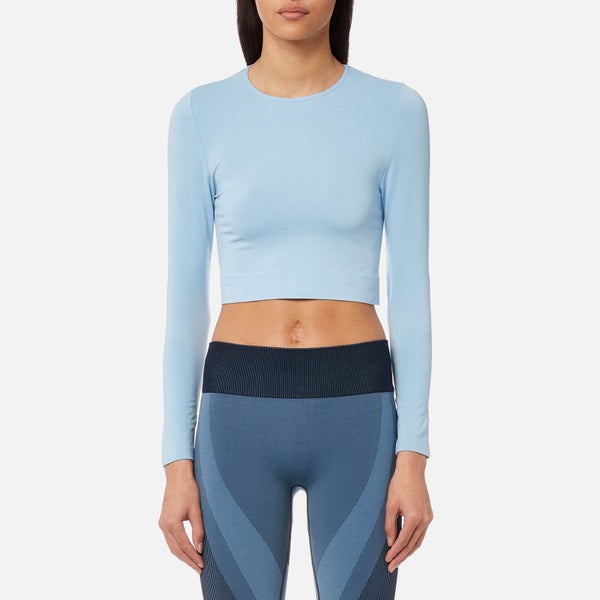 Varley Women's Vermont Long Sleeve Cropped Top - Powder Blue