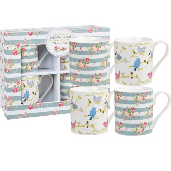 Julie Dodsworth Time to Nest 4 Piece Mug Gift Set