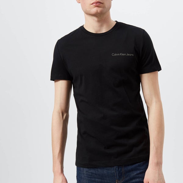 Calvin Klein Jeans Men's Chest Logo Slim T-Shirt - Black