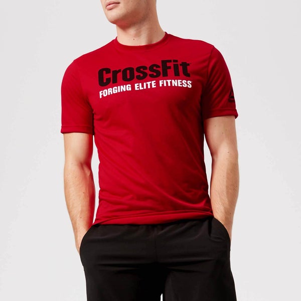 Reebok Men's CrossFit Primal Red Short Sleeve T-Shirt - Red