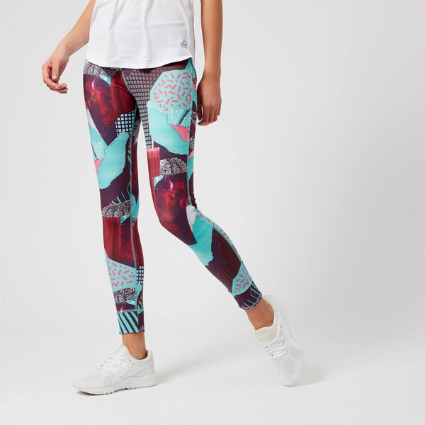 Reebok Women's Lux Bold Tights - Turquoise