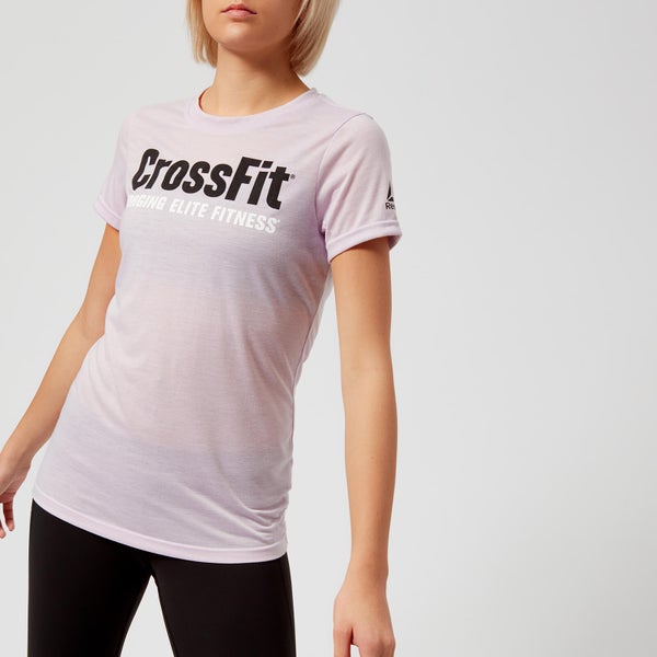 Reebok Women's CrossFit Speedwick Short Sleeve T-Shirt - Quartz-Ash