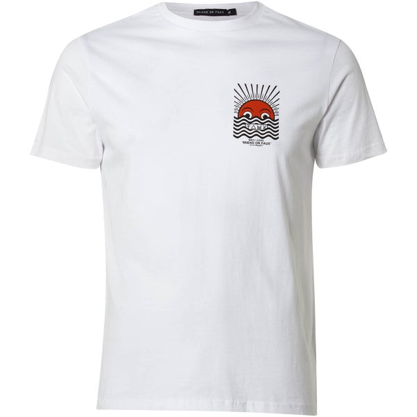 T-Shirt Homme Horizon Friend or Faux - Blanc