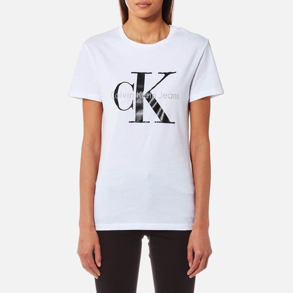 Calvin Klein Women's Shrunken T-Shirt - Bright White