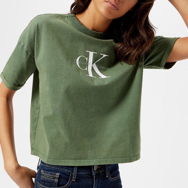 Calvin Klein Women's True Icon T-Shirt - Trekking Green