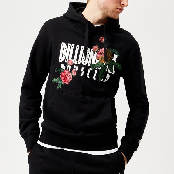 Billionaire Boys Club Men's Embroidered Floral Popover Hoody - Black