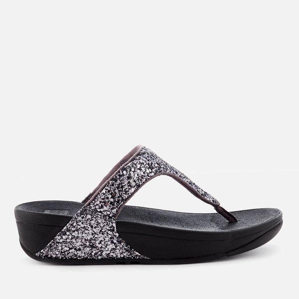 FitFlop Women's Glitterball Toe Post Sandals - Pewter