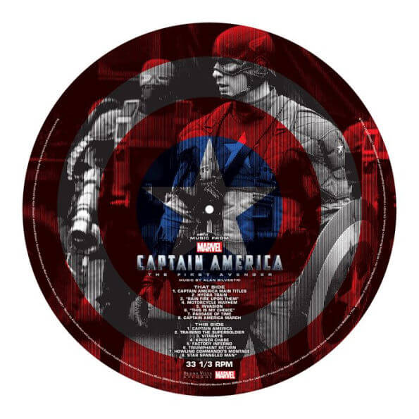 Marvel Captain America OST - Limited Edition Picture Disc Vinyl LP