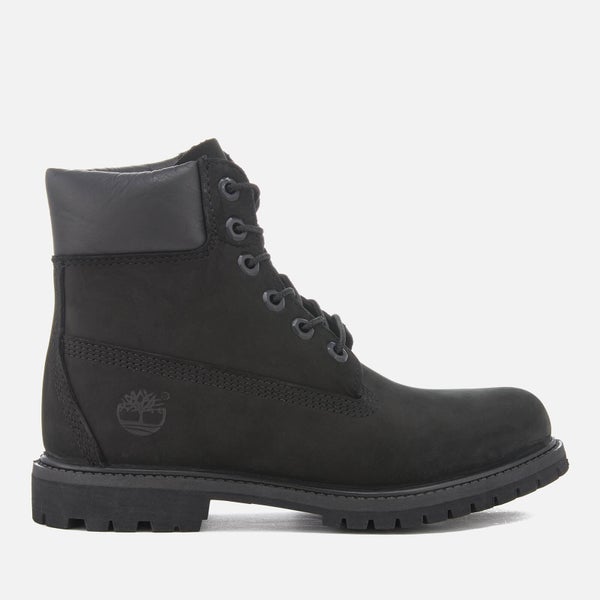 Timberland Women's 6 Inch Nubuck Premium Boots - Black - UK 4