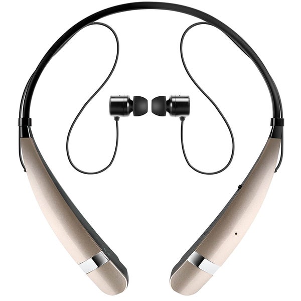 LG Tone Pro Halsband Sport Bluetooth Ohrhörer mit eingebautem Mikrofon – Gold